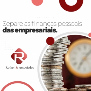 Separe as finanças pessoais das empresariais.